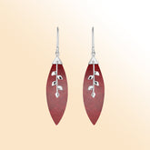 AE-1108-CR Sterling Silver Earring With Coral Jewelry Bali Designs Inc